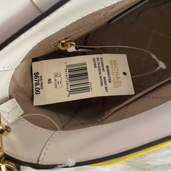 New Michael Kors Manhattan medium school satchel bag - Picture 13 of 17